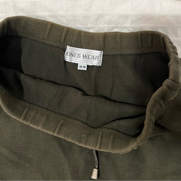 Maxi Green Sweater Material Skirt with Ties - Picture 4 of 4